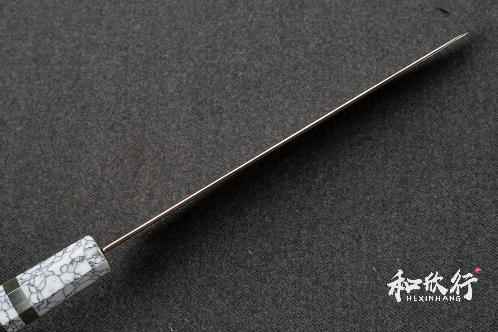 初心Hatsukokoro 孔雀Kujaku V-Toku2 鋼銅彩大馬士革紋牛刀210mm / 240mm